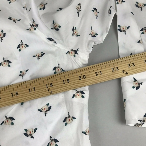 Banana Republic Floral Riley Button Shirt SZ 14 - Picture 4 of 7